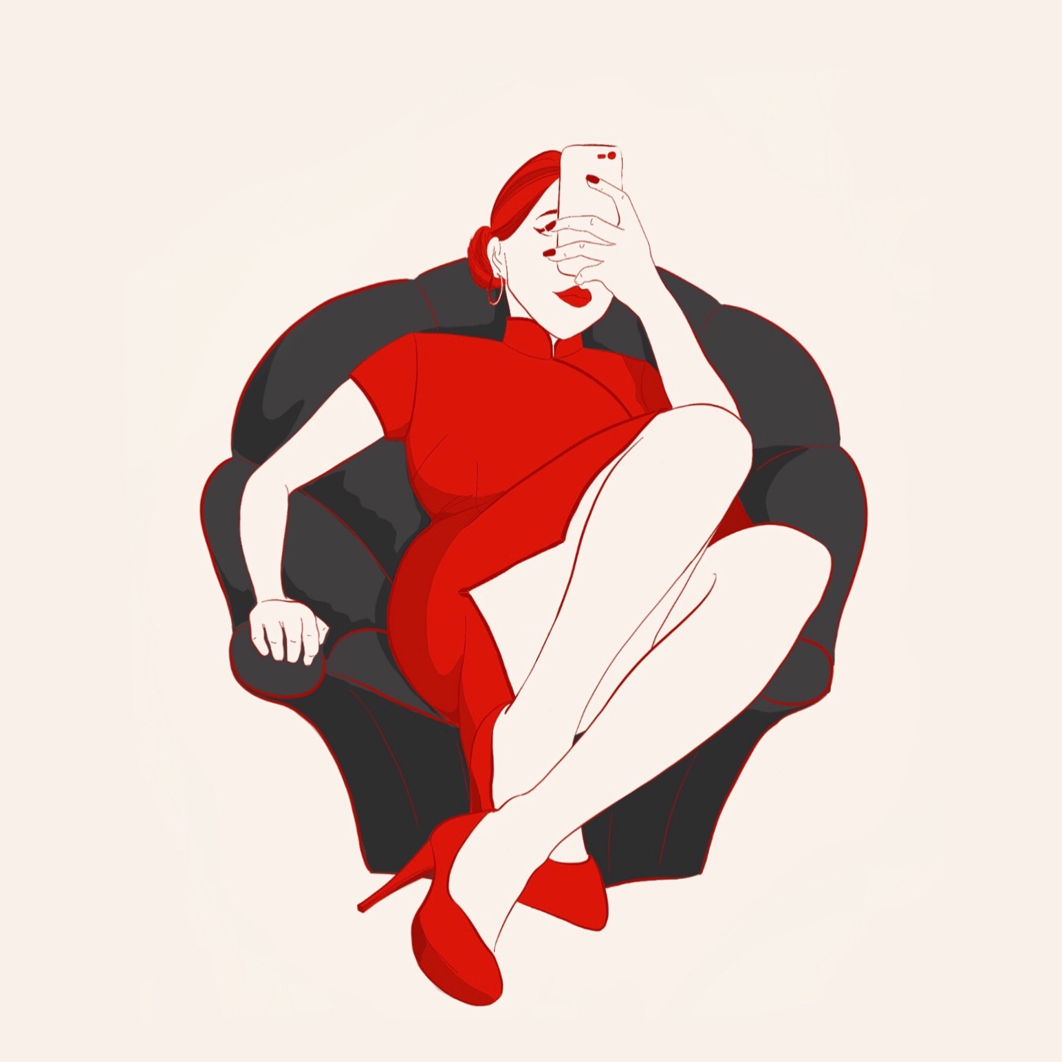 Fear Red (Digital illustration)